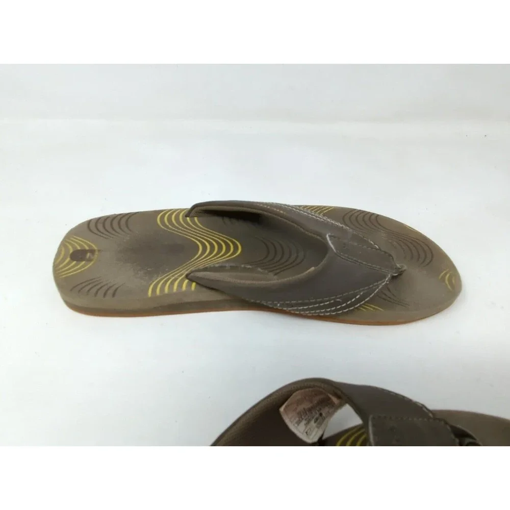 Merrell Flip Flop Sandals Thong Mens Size 7 Brown‎ Bungee Cord